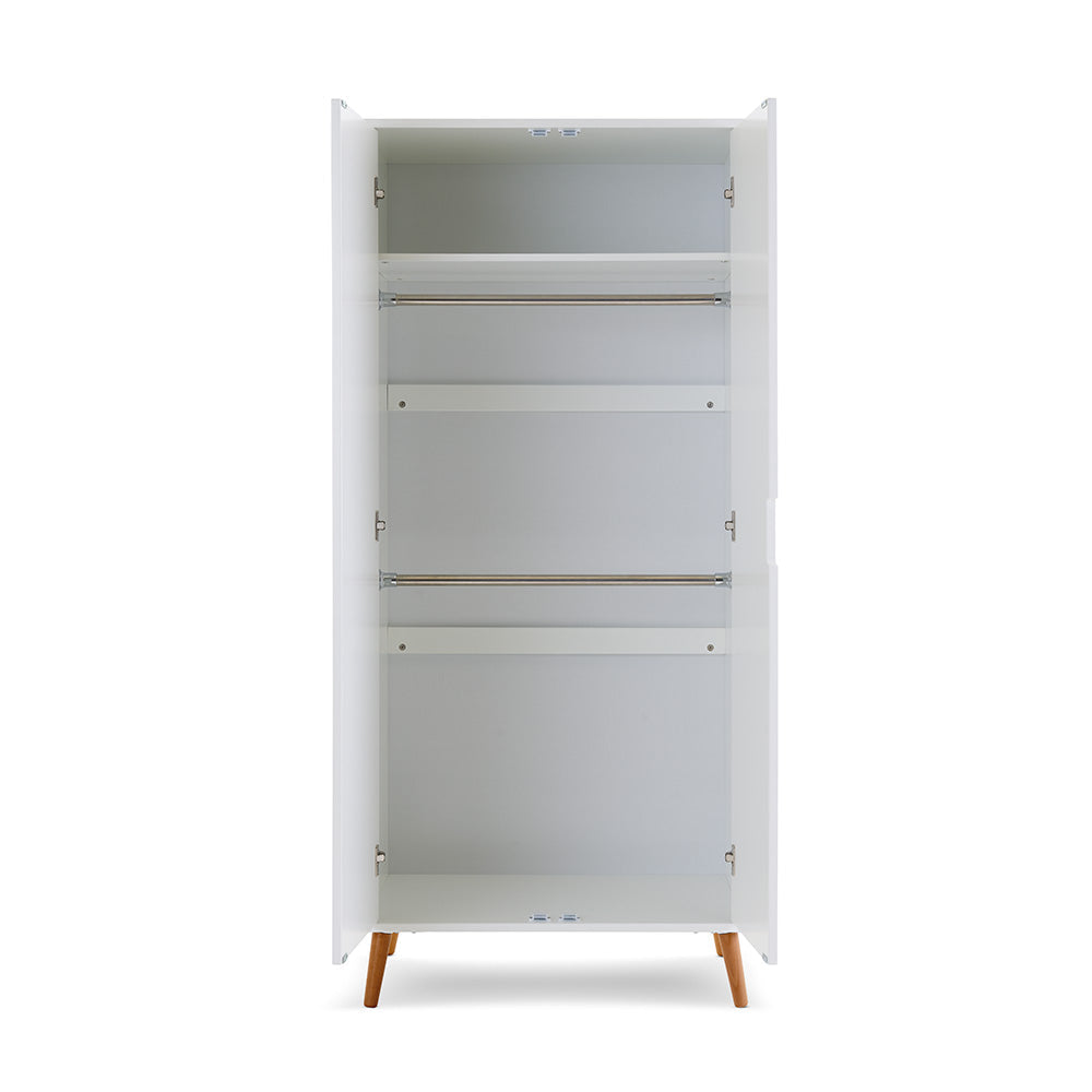 Obaby Maya Wardrobe - White Wardrobe
