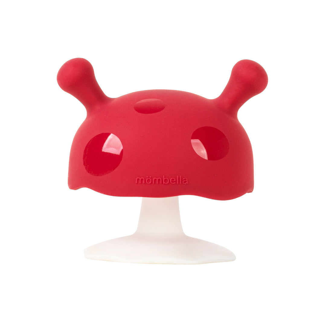 Mombella Mimi Mushroom Teether 0-6 Months - 7 Colours Red Pacifiers & Teethers