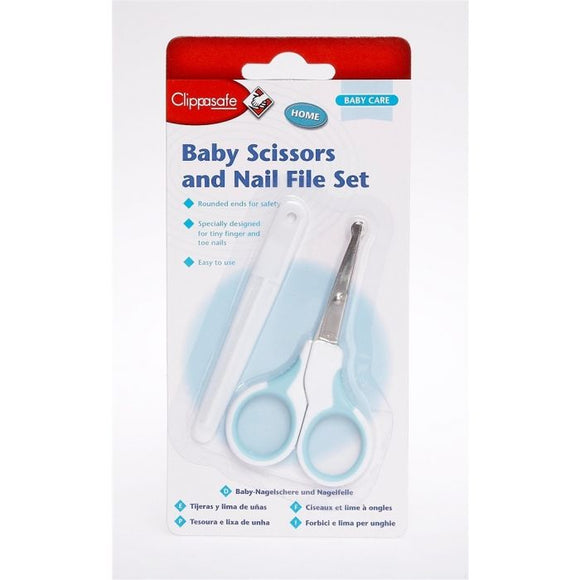 Clippasafe Baby Scissors And Nail File