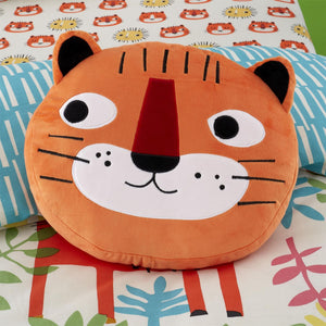 Cuddly Cushion Tiger Tropics Cot Bed Bedding Toddler