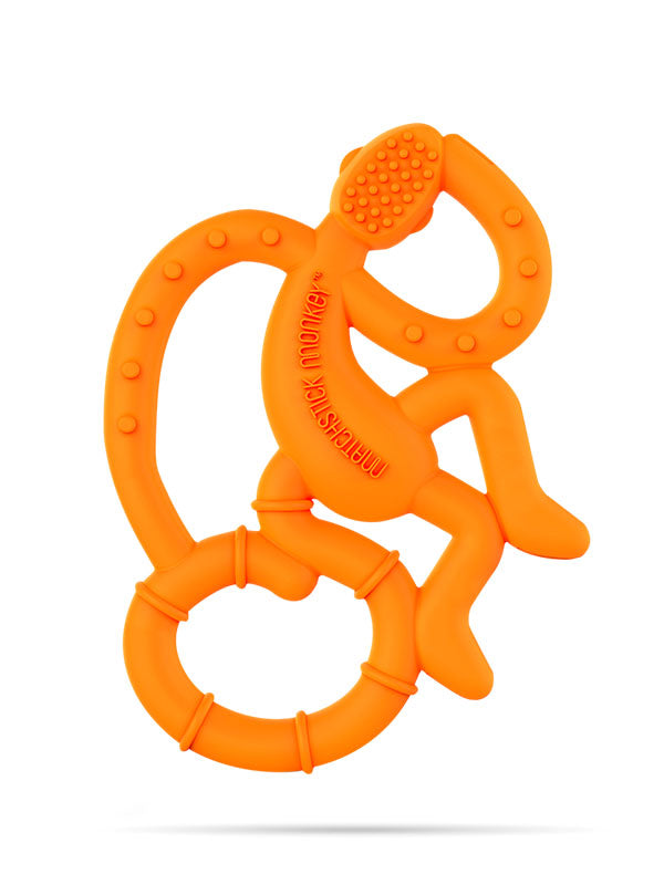 Mini Monkey Teether - Orange Feeding