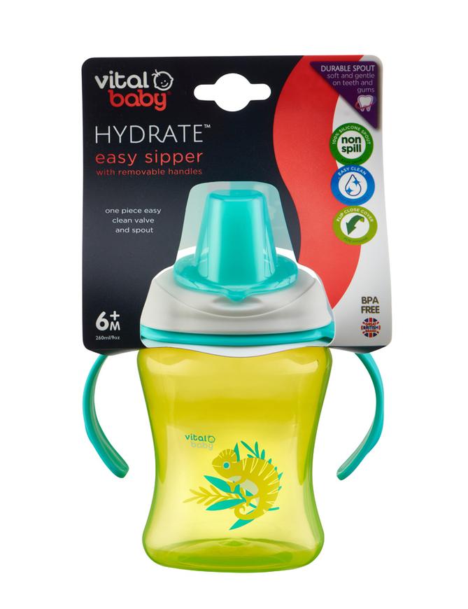 Hydrate Easy Sipper With Removable Handles 260Ml 2 Colours Feeding