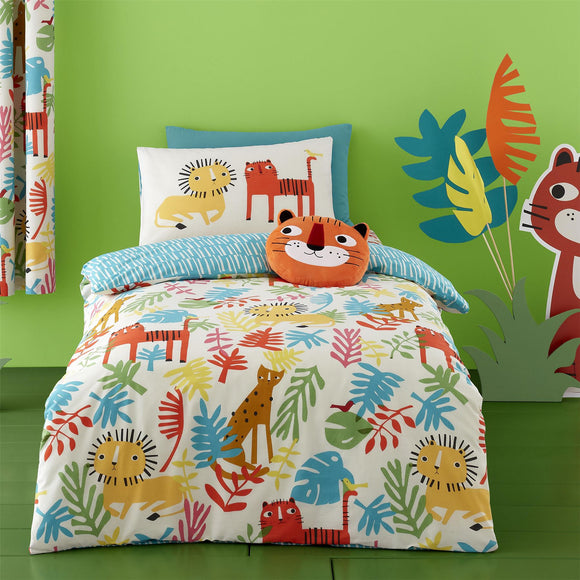 Duvet Cover Set For Cotbed Tiger Tropics Cot Bed Bedding Toddler
