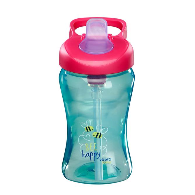 Hydrate Sippy Straw 340Ml 2 Colours Pink - Fizz Feeding