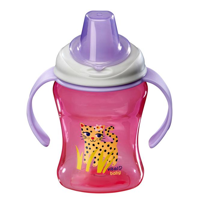 Hydrate Easy Sipper With Removable Handles 260Ml 2 Colours Pink - Fizz Feeding