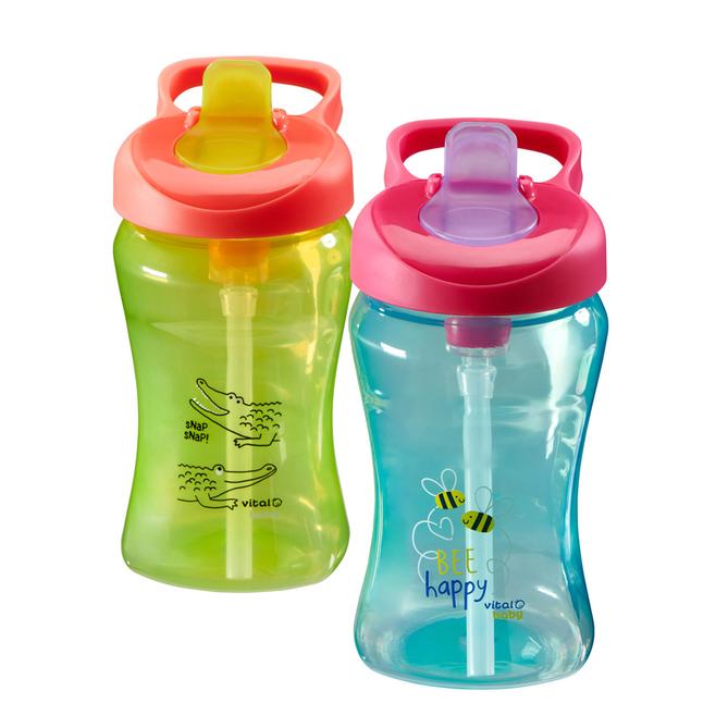 Hydrate Sippy Straw 340Ml 2 Colours Feeding