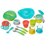 Nourish Growing Up Kit 2 Colours Green - Pop Weaning Bowl