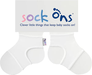 Sock Ons - White Baby Clothes