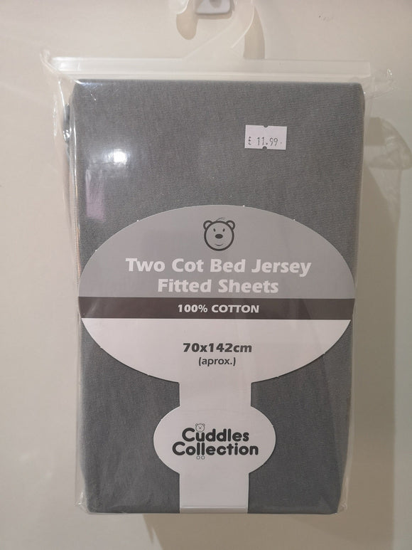Cuddles Collection Fitted Cot Bed Sheets Bedding
