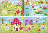 Fairies 4 Puzzles In A Box Toys & Games