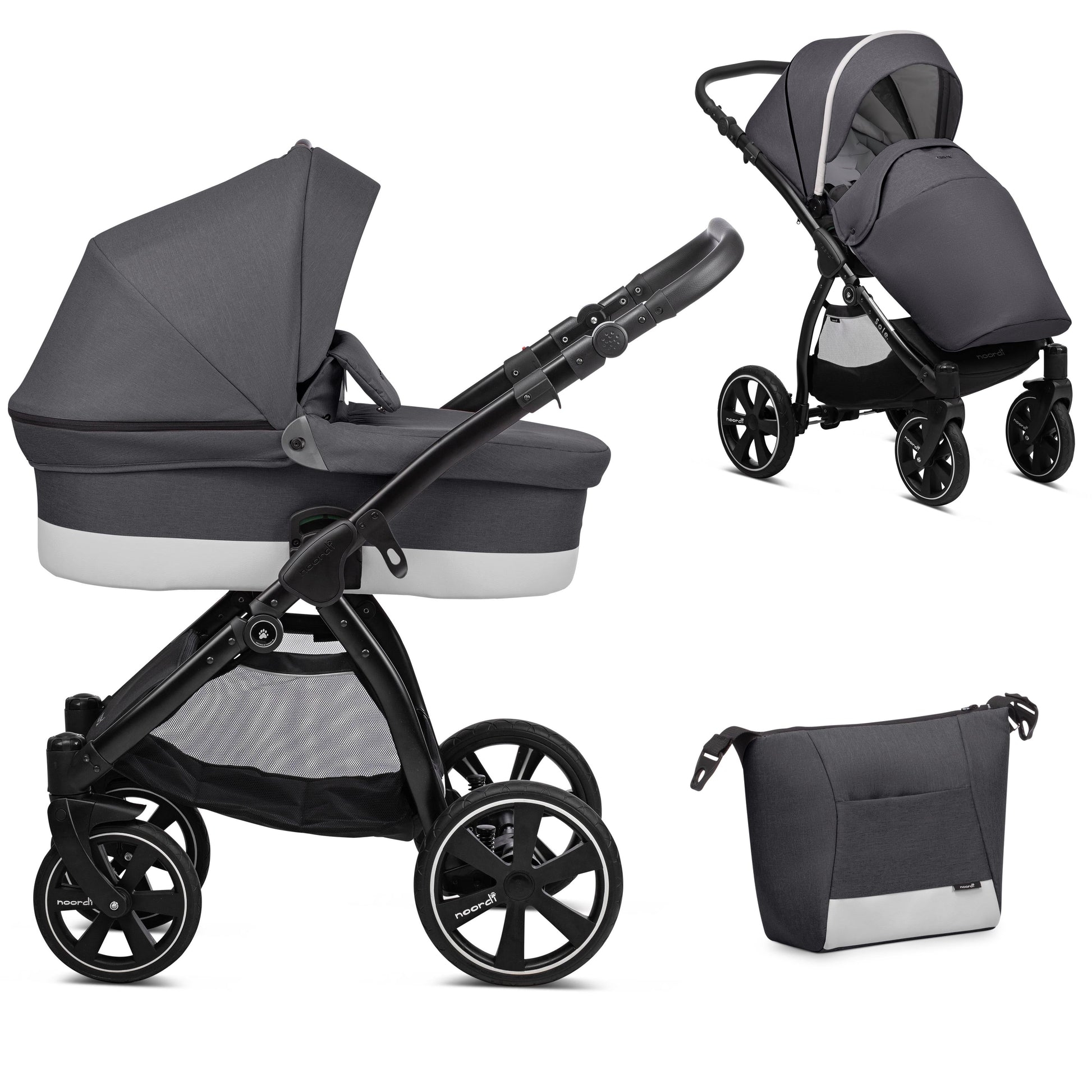 Noordi Sole Go - Antracite 2 In 1 Travel System