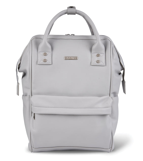 Bababing Mani Changing Bag Dove Grey Leatherette Tiny Tots Store