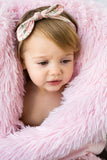 Koochicoo Blush Pink Fluffy Baby Blanket Nursery