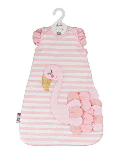 Baby Sleeping Bag 6-18 Months 2.5 Tog - Flora Flamingo Nursery