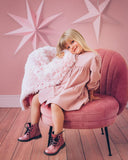Koochicoo Blush Pink Fluffy Baby Blanket Nursery