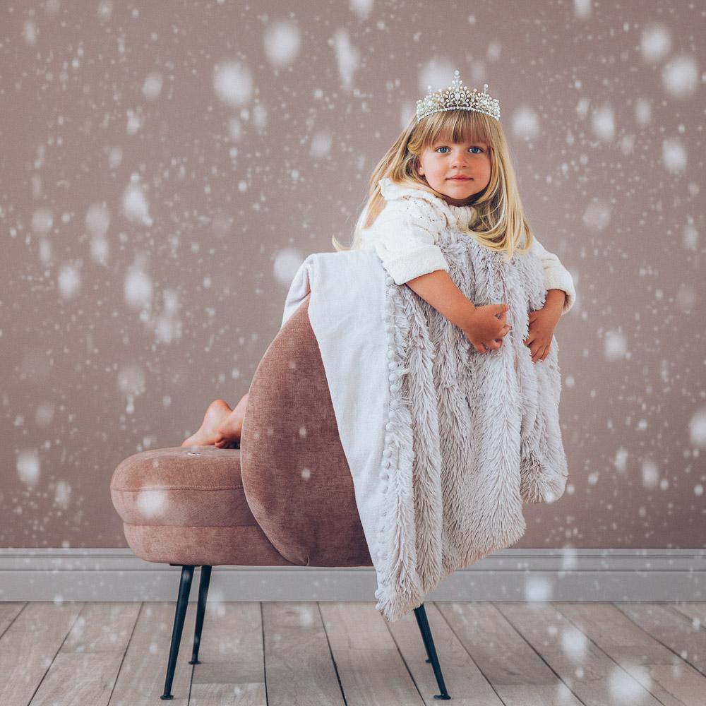 Koochicoo Whisper Grey Fluffy Baby Blanket Nursery