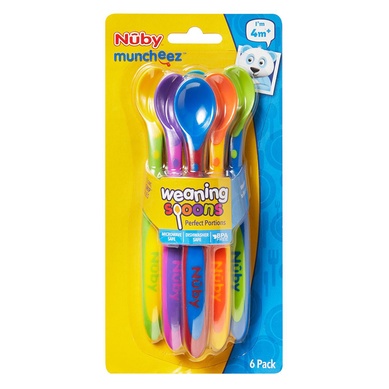 Nuby Weaning Spoons X6 Feeding