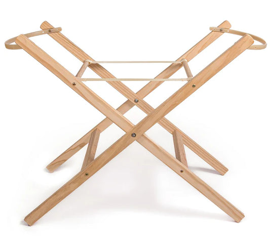 Clair-de-lune Self Assembly Wooden Folding Moses Basket Stand 3 Colours