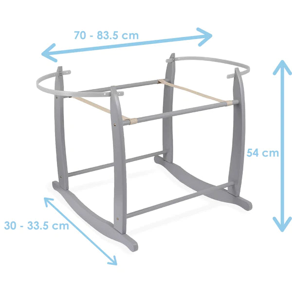 Clair-de-lune Deluxe Rocking Moses Basket Stand 3 Colours