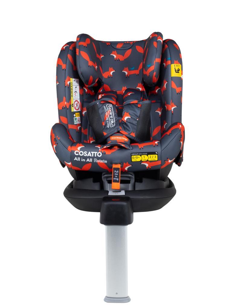 All In Rotate Group 0+123 Car Seat Charcoal Mister Fox Seats 0+/1/2/3