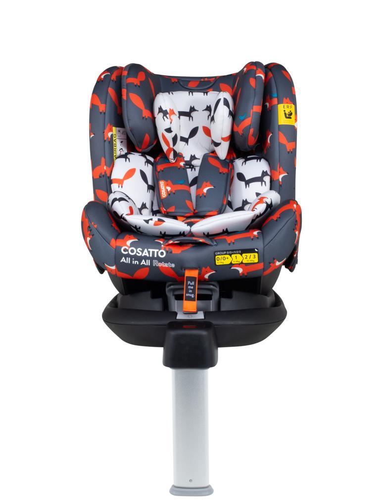 All In Rotate Group 0+123 Car Seat Charcoal Mister Fox Seats 0+/1/2/3
