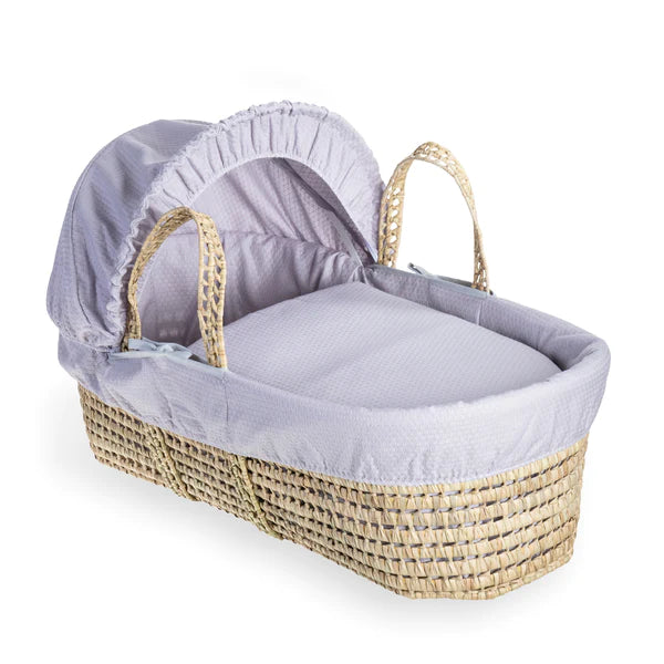 Clair-de-lune Cotton Dream Palm Moses Basket Grey