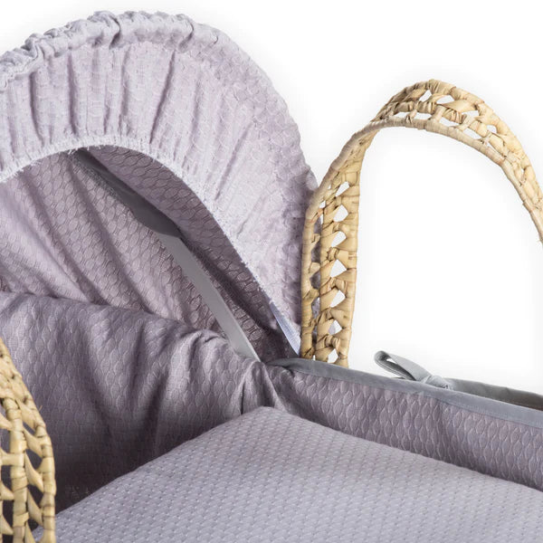 Clair-de-lune Cotton Dream Palm Moses Basket Grey