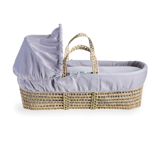 Clair-de-lune Cotton Dream Palm Moses Basket Grey