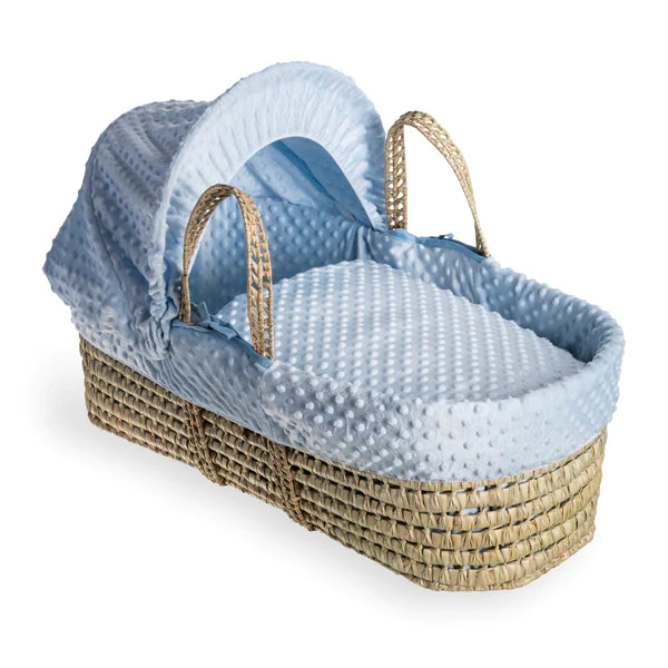 Clair-de-lune Dimple Palm Moses Basket Blue