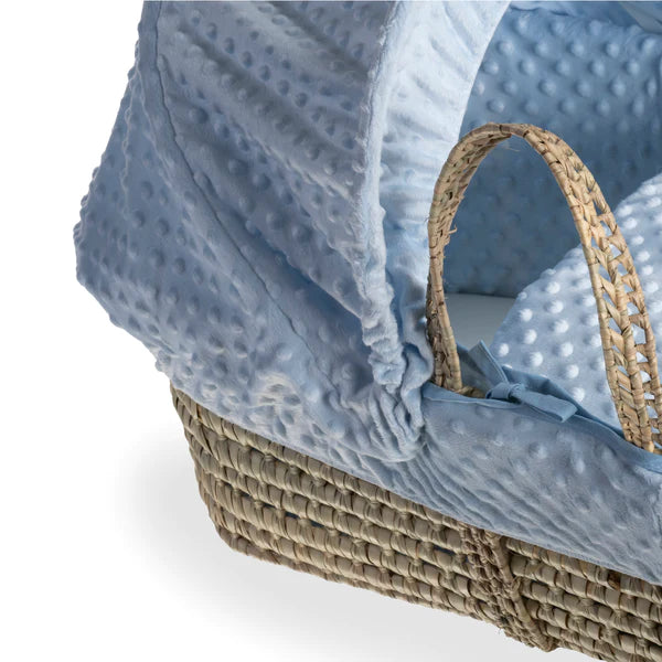 Clair-de-lune Dimple Palm Moses Basket Blue