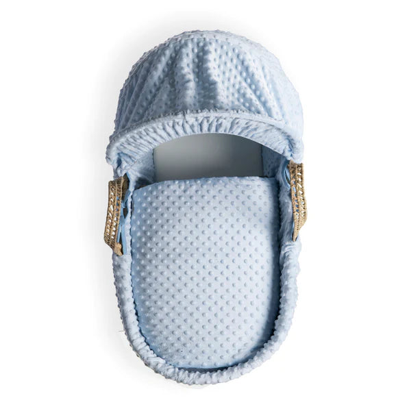 Clair-de-lune Dimple Palm Moses Basket Blue