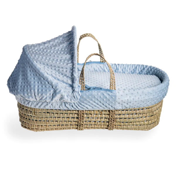 Clair-de-lune Dimple Palm Moses Basket Blue