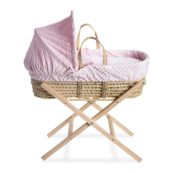 Clair-de-lune Dimple Palm Moses Basket Pink