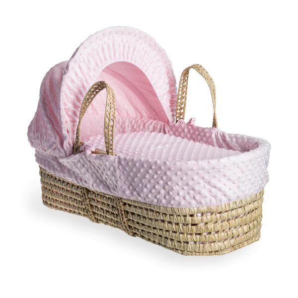 Clair-de-lune Dimple Palm Moses Basket Pink