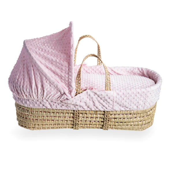 Clair-de-lune Dimple Palm Moses Basket Pink