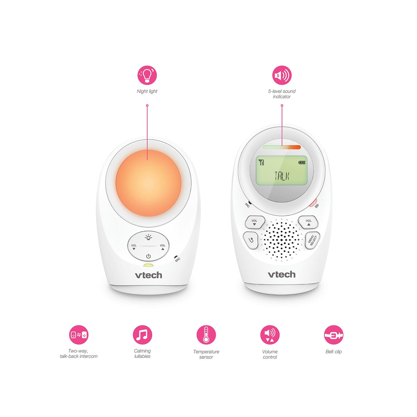 Vtech enhanced range digital audio 2025 monitor dm1211