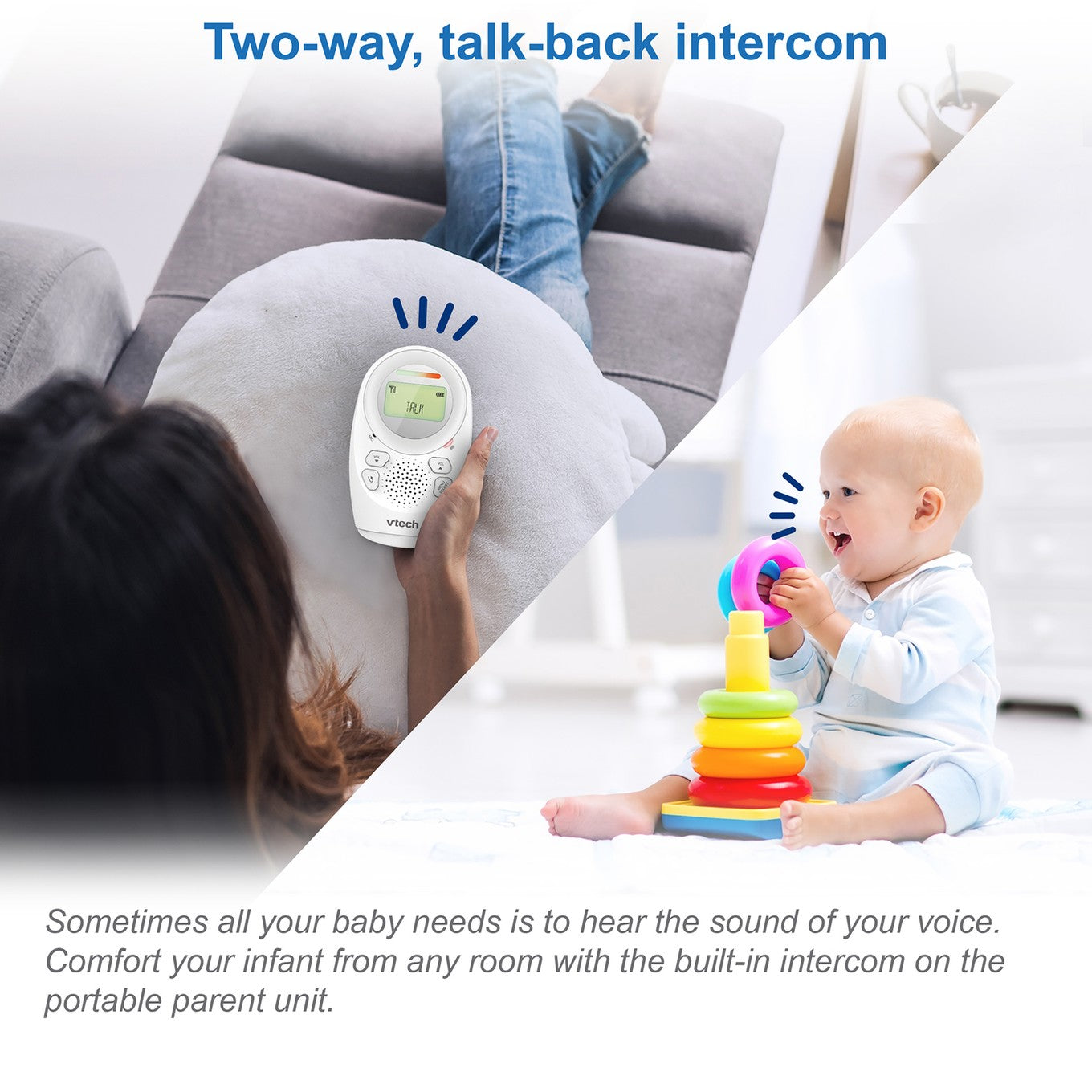 Vtech Dm1211 Enhanced Range Digital Audio Baby Monitor With Display Monitors