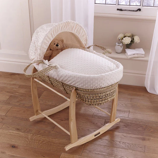 Clair-de-lune Dimple Palm Moses Basket Cream