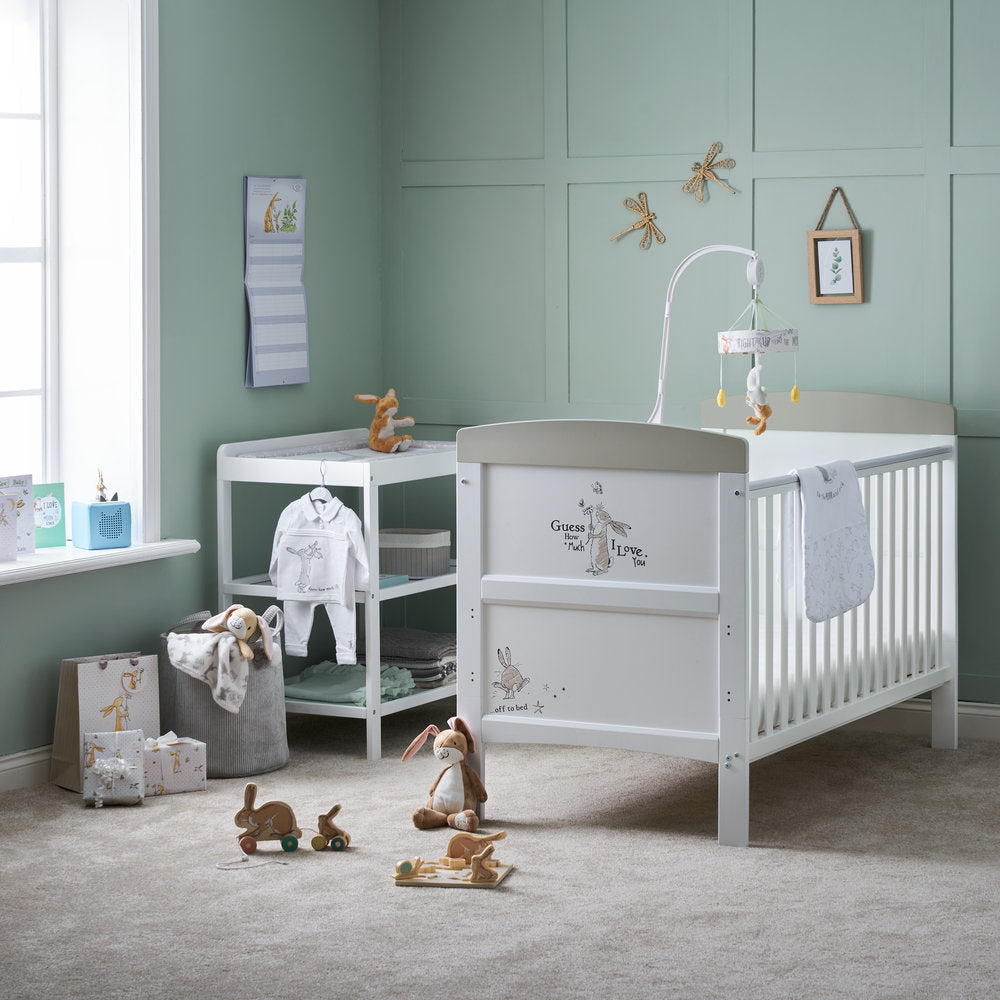 Obaby Grace Inspire Cot Bed Guess How Much I Love You Scribble