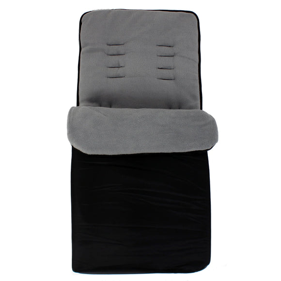 iSafe BuddyJet Universal Stroller Pram Buggy Footmuff Black Grey