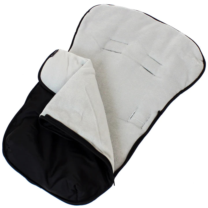 iSafe Buddy Jet Car Seat Footmuff Grey Black Grey Tiny Tots Store Ltd