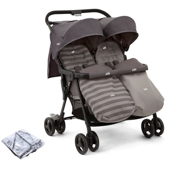 Joie Aire Twin Double Stroller Dark Pewter