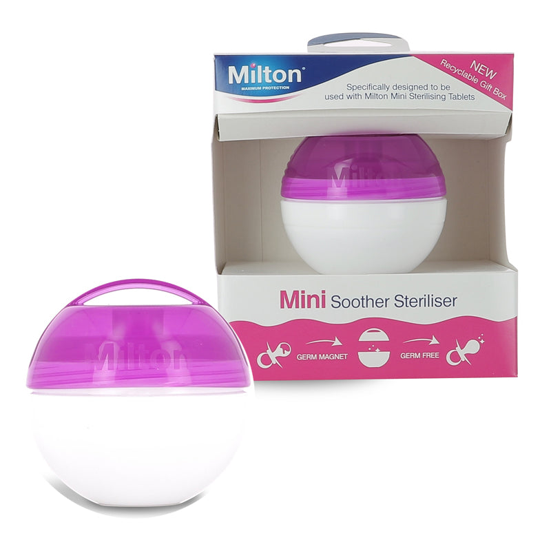 Milton Mini Soother Steriliser - 4 Colours Purple Feeding