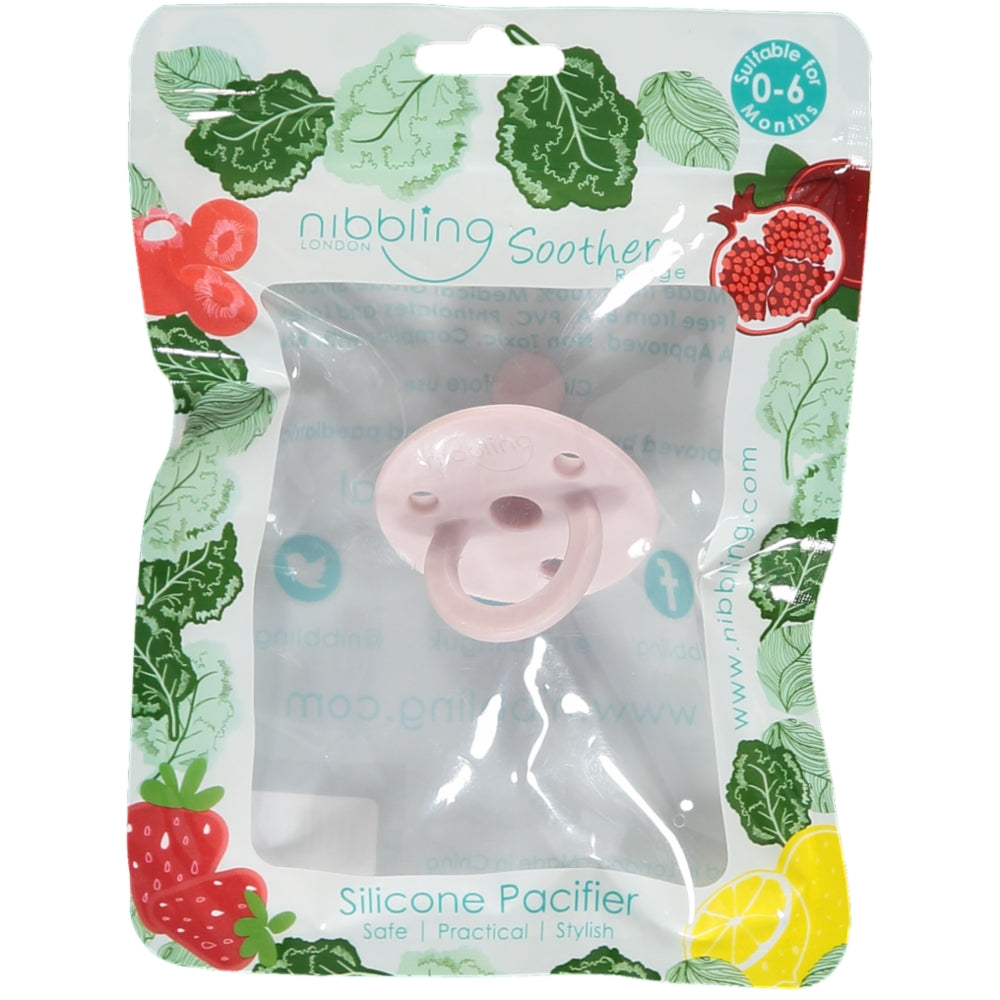 Nibbling Silicone Soother Size 1 - Rose Feeding
