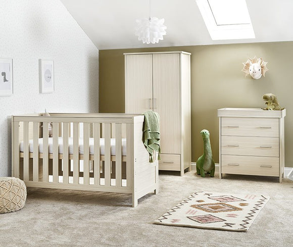 Obaby Nika 3 Piece Room Set - Oatmeal Baby & Toddler Furniture Sets