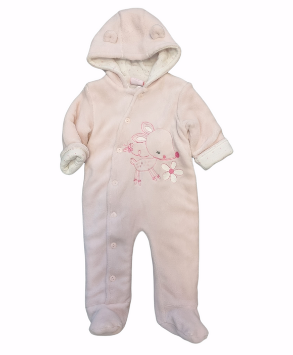 Pink All In One Snowsuit Clothing