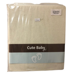Cute Baby Fitted Cot Sheets Cream Bedding