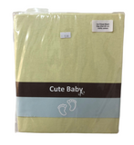 Cute Baby Fitted Cot Sheets Yellow Bedding