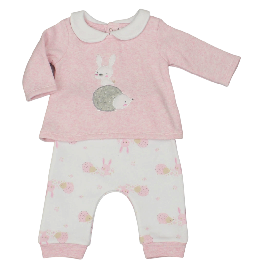 2pc pink girls top and bottoms