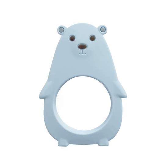 Molar Bear Teething Toy Lumi Blue Feeding